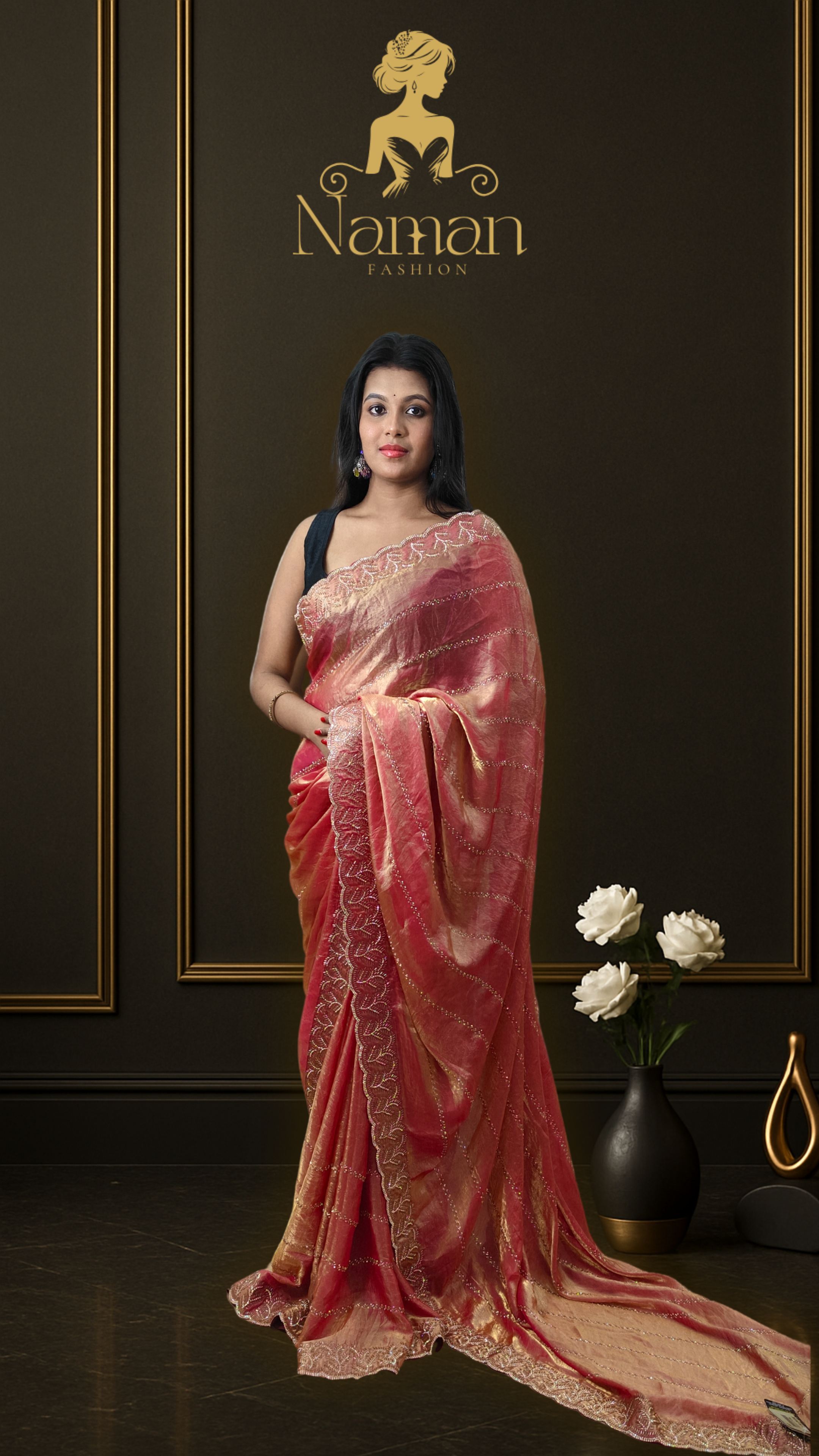 Rose Aurelia Fendy Saree