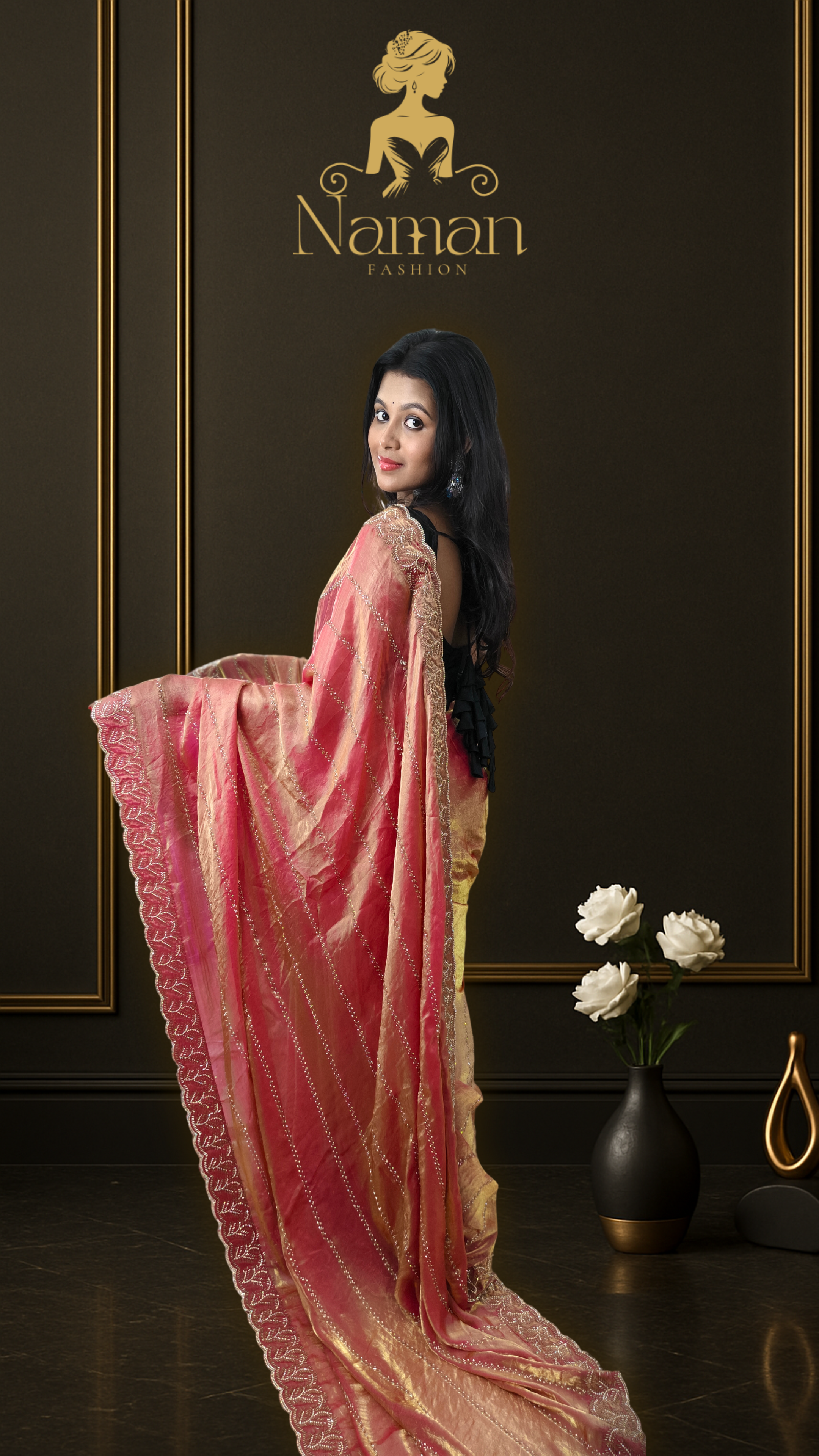 Rose Aurelia Fendy Saree